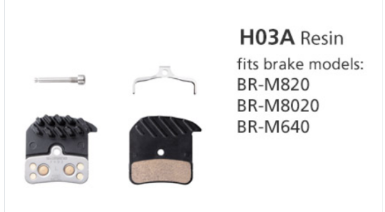 Shimano H03A Resin Pad W/Fin & Spring